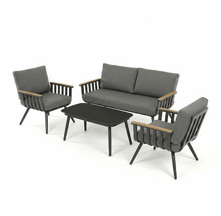 Zahradní sestava, hliník, šedá, AZS-S1921 GREY