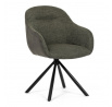 Jídelní židle, zelená, látka, DCH-Y1143 GRN2