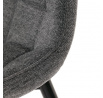 Jídelní židle, šedá, látka, HC-462 GREY2