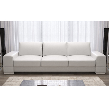 Sofa ZARA DL, 270 cm přírodní kůže - bílá kůže Sofa ZARA DL, 270 cm přírodní kůže - bílá kůže