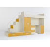 Vyvýšená postel PARADISE 5, Kašmír Žlutá mat