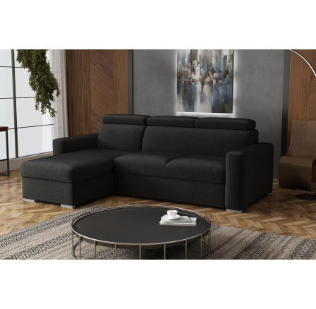 Sedací souprava Petrit levá Kronos černá Sedací souprava Petrit levá Kronos černá