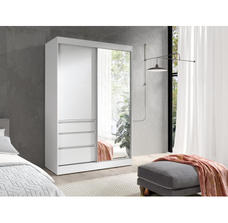 Šatní skříň HAVANA 140, Bílá Šatní skříň HAVANA 140, Bílá