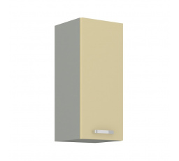 Kuchyňská horní skříňka KARPO 30 G 72 1F, krémový lesk/šedá