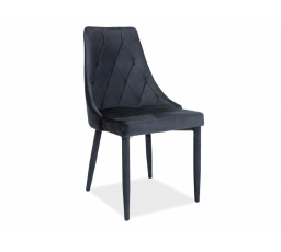 Jídelní židle TRIX VELVET, Černý Bluvel 19