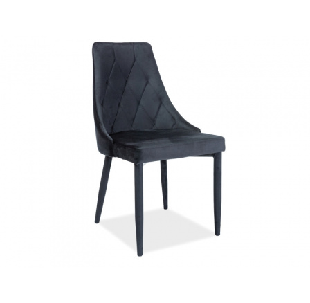 Jídelní židle TRIX VELVET, Černý Bluvel 19 Jídelní židle TRIX VELVET, Černý Bluvel 19