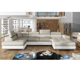 Sedací souprava ve tvaru U RODRIGO, Dora 21 / soft 17 levá