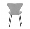 Jídelní židle, stříbrná, látka, CT-S8010 SIL2