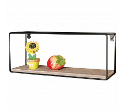 Polička, kov, hnědá, P-062 OAK