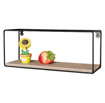 Polička, kov, hnědá, P-062 OAK