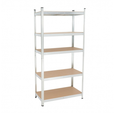 Skladový regál stříbrný R6-FXJG 5P