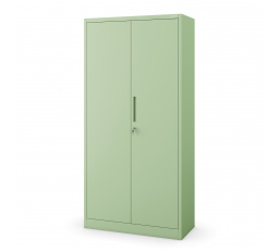 Uzamykatelná úklidová skříň DAVID, 900 x 1850 x 450 mm, Fresh Style: pastelová zelená