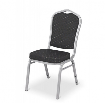 Křeslo banketní SOL černo stříbrné Křeslo banketní SOL černo stříbrné