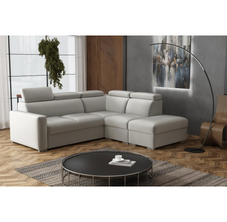 Sedací souprava Petrit IX pravá Paros světle šedá