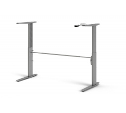 Výškově nastavitelné nohy stolu Office 448 silver grey