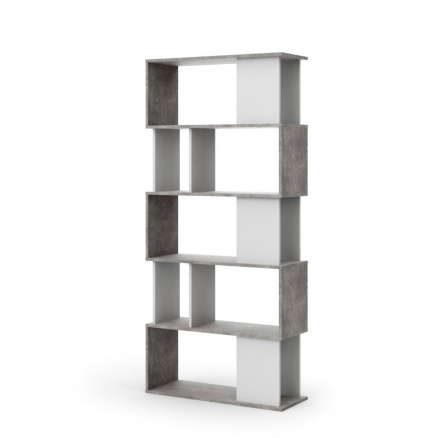 Regál PENTA 735, Bílá/Beton Regál PENTA 735, Bílá/Beton