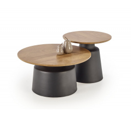 Konferenční stolky MALOMI, přírodní/černá