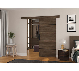 Posuvné nástěnné dveře MUSCHU 96 Choco