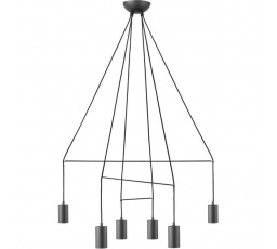Lustr ZÁVĚSNÁ IMBRIA ČERNÁ VI