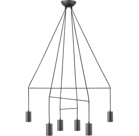 Lustr ZÁVĚSNÁ IMBRIA ČERNÁ VI