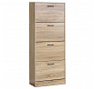 Botník, mdf, hnědá, ABO-G1018 OAK