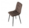 Jídelní židle, hnědá, sametová látka, CT-281 BR4