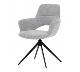 Jídelní židle, šedá, látka, DCH-D1320 GREY2