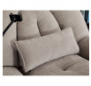 Polohovací křeslo, elektrické zabudované ovládání, béžová, látka, TV-7081 LAN2