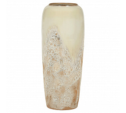 Váza keramická - výška 90 cm, světle šedá