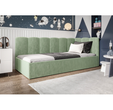 Postel SIMBA - zelená - T33, Pravá strana