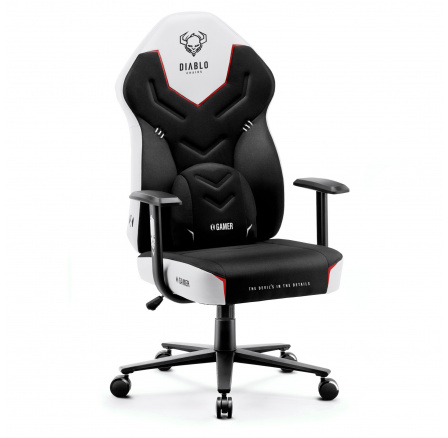 Herní křeslo X Gamer 2.0 Normální velikost, černo bílé