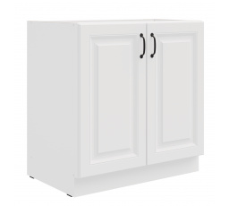 Dolní skřínka STELLO - 80 D 2F BB, Bílá/Bílá