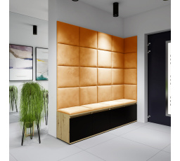 Předsíňová stěna EMI 3, Trinity 26/Artisan+černá