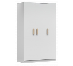 Šatní skříň 3D SMYK I - 19, Bílá Mat/Sonoma