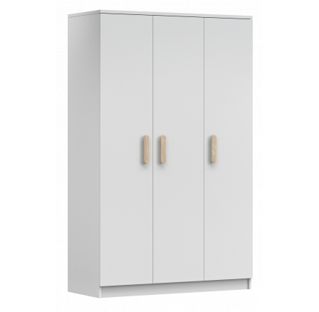 Šatní skříň 3D SMYK I - 19, Bílá Mat/Sonoma