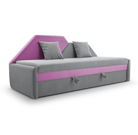 MÁJA - pohovka rozkládací ,látka šedá/růžová SHAGGY25/14 (vzorA) (MAMBA=1BALÍKY) (IZ) (K250-E) MÁJA - pohovka rozkládací ,látka šedá/růžová SHAGGY25/14 (vzorA) (MAMBA=1BALÍKY) (IZ) (K250-E)