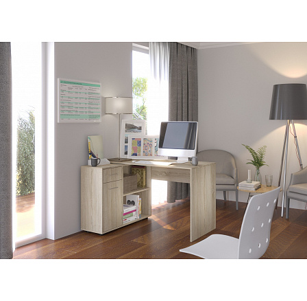 Rohový stůl SAULO Sonoma