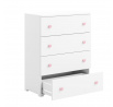 Komoda ELZA Bílá+Růžová