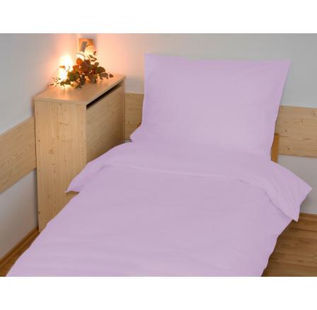 Povlečení francouzské bavlna UNI 200x200,70x90 světle fialové