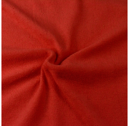 Froté prostěradlo červené 160x200