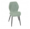 Jídelní židle, zelená, látka, CT-285 GRN2