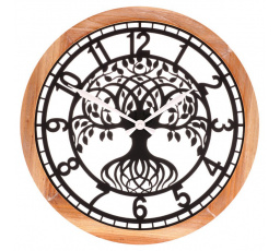 Hodiny nástěnné - pr. 60 cm, kov a MDF, strom života
