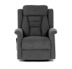Polohovací křeslo, elektrické kabelové ovládání, šedá, látka, TV-7072 GREY2