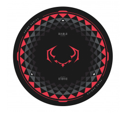 Herní protiskluzová podložka pod židli Diablo Chairs, Černo-Červená