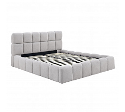 Postel 160x200 MURCJA s Úložným Prostorem Šedé Boucle