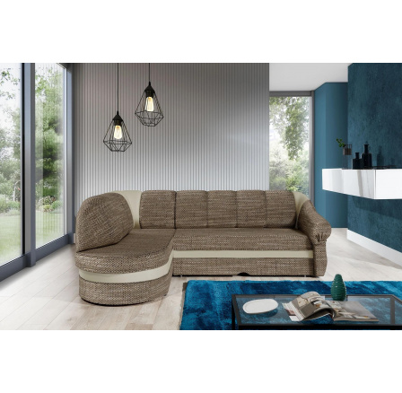 Rohová sedací souprava BENANO, Berlin 03 / Soft 033, Levá