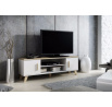 Tv komoda LOTTA RTV160 (2D2K), Bílá/Dub sonoma