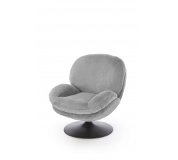 Moderní křeslo SHELL, popelavé