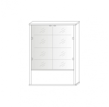 Vitrína 1S 2DSZ KACPER