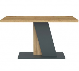Jídelní stůl BRISTOL, Antracit/Dub Votan
